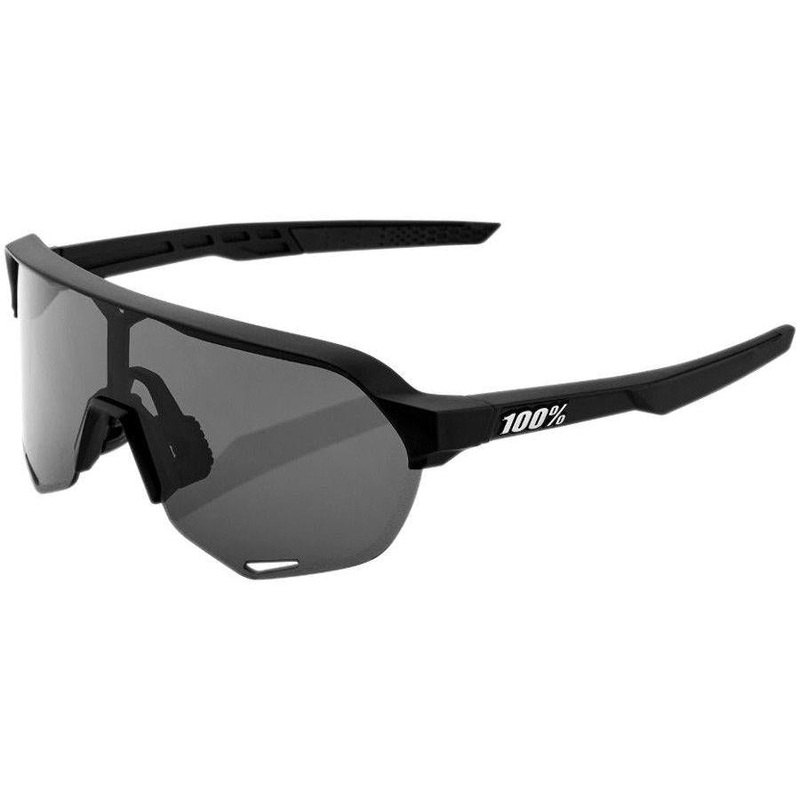 100% S2 Sunglasses Soft Tact Black/Smoke Lens