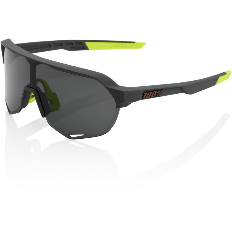 100% S2 Sunglasses Soft Tact Cool Grey - Smoke Lens