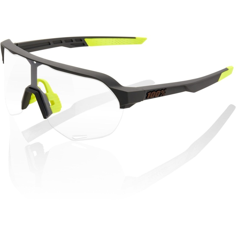 100% S2 Sunglasses Soft Tact Cool Grey with Photochromic Lens