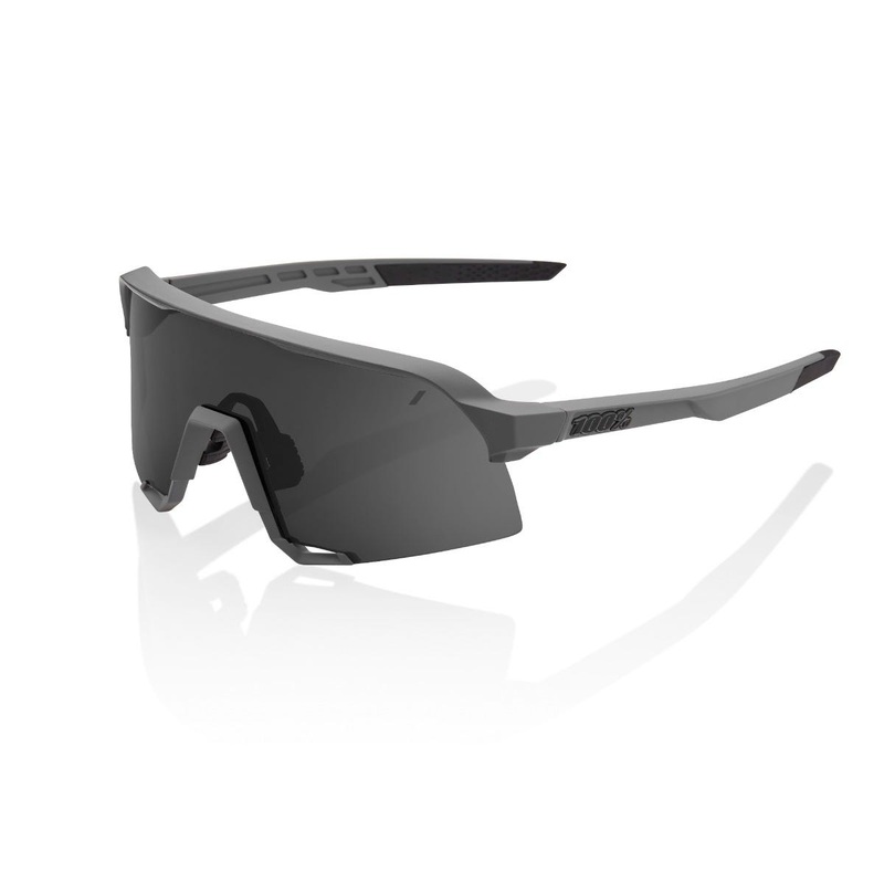 100% S3 Sunglasses Matte Cool Grey with Smoke Lens