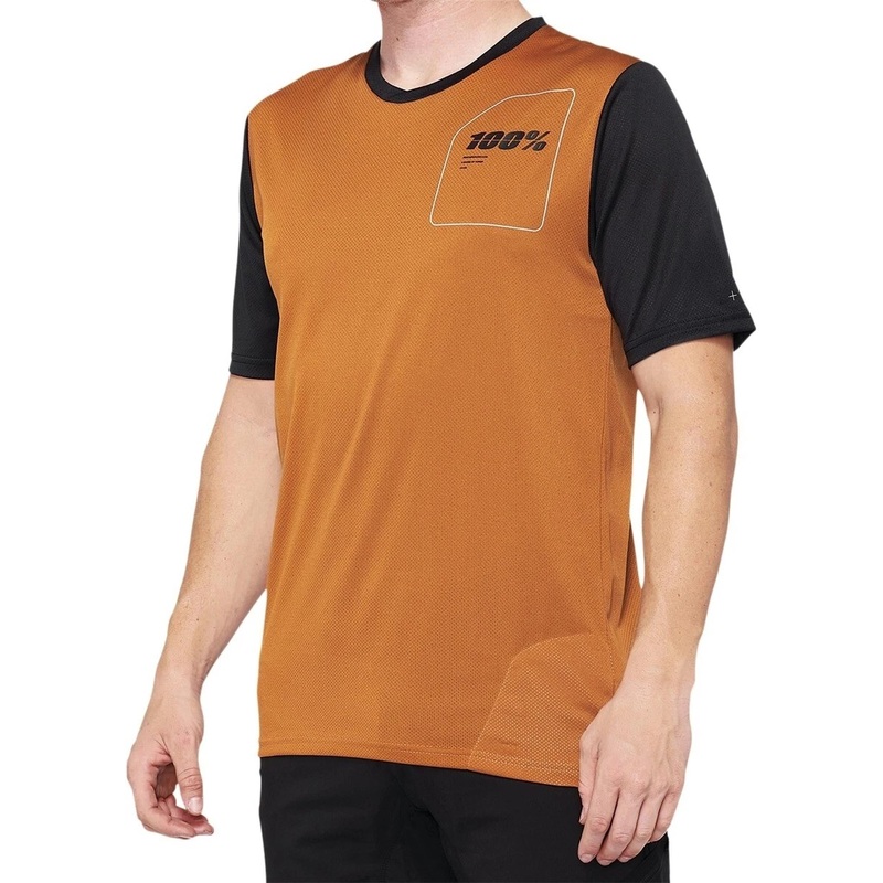 100% Ridecamp Short Sleeve Jersey Black Orange
