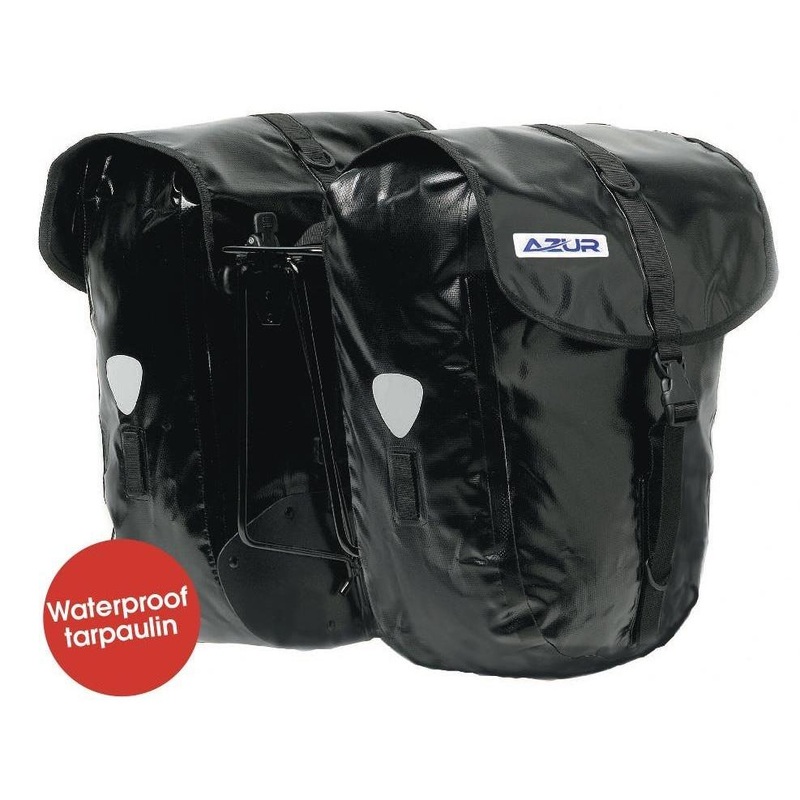 Azur Tarpaulin Pannier Set 54L Black