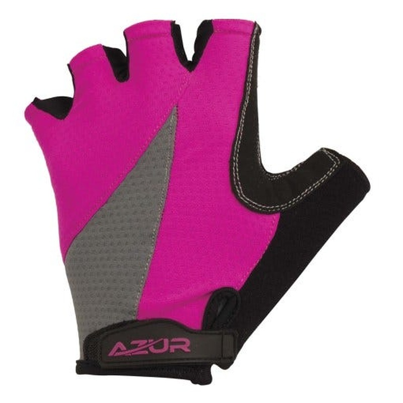Azur Womens Glove [Short-Finger] (Grey/Pink)