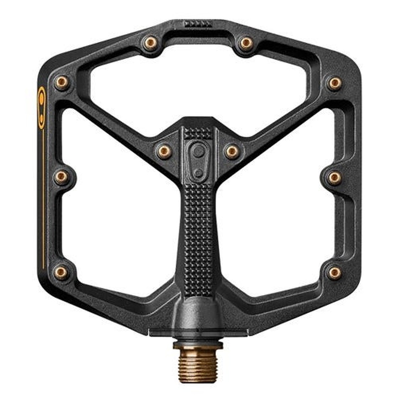 Crankbrothers Stamp 11 Flat MTB Pedals Large Black/Gold