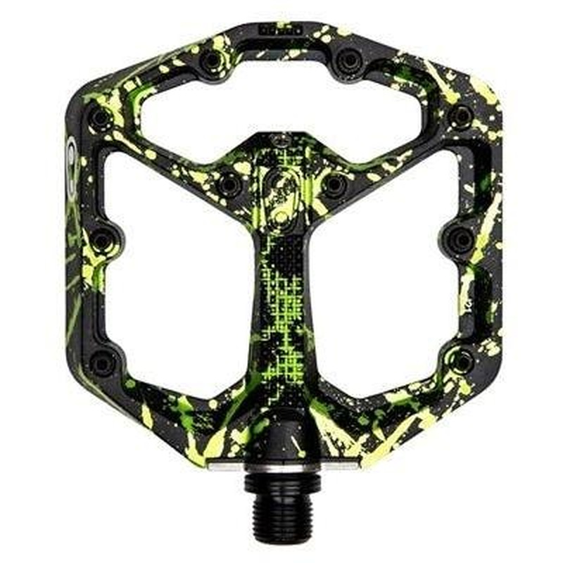 Crankbrothers Stamp 7 Flat MTB Pedals Small Limited Edition Splatter Green