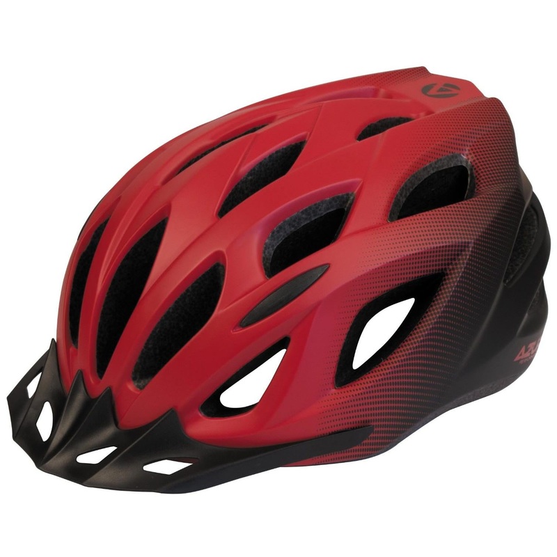 Azur L61 Helmet Satin Red/Black Fade