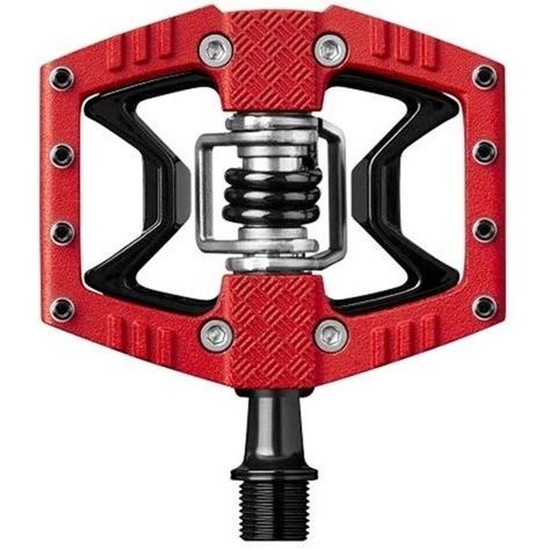 Crankbrothers Double Shot 3 MTB Pedals Red/Black Body With Pins