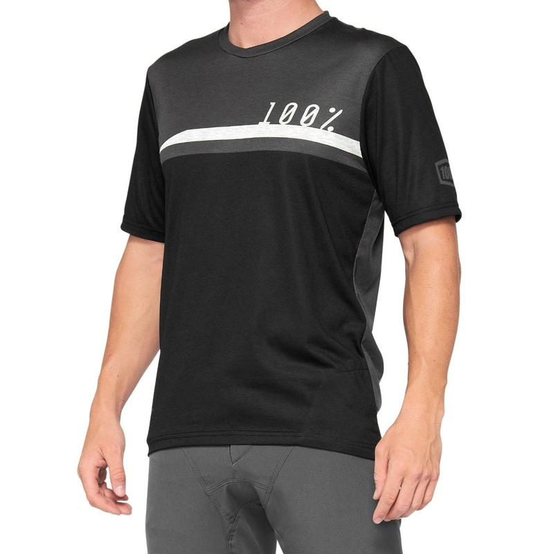 100% Airmatic Short Sleeve Jersey Black/Charcoal