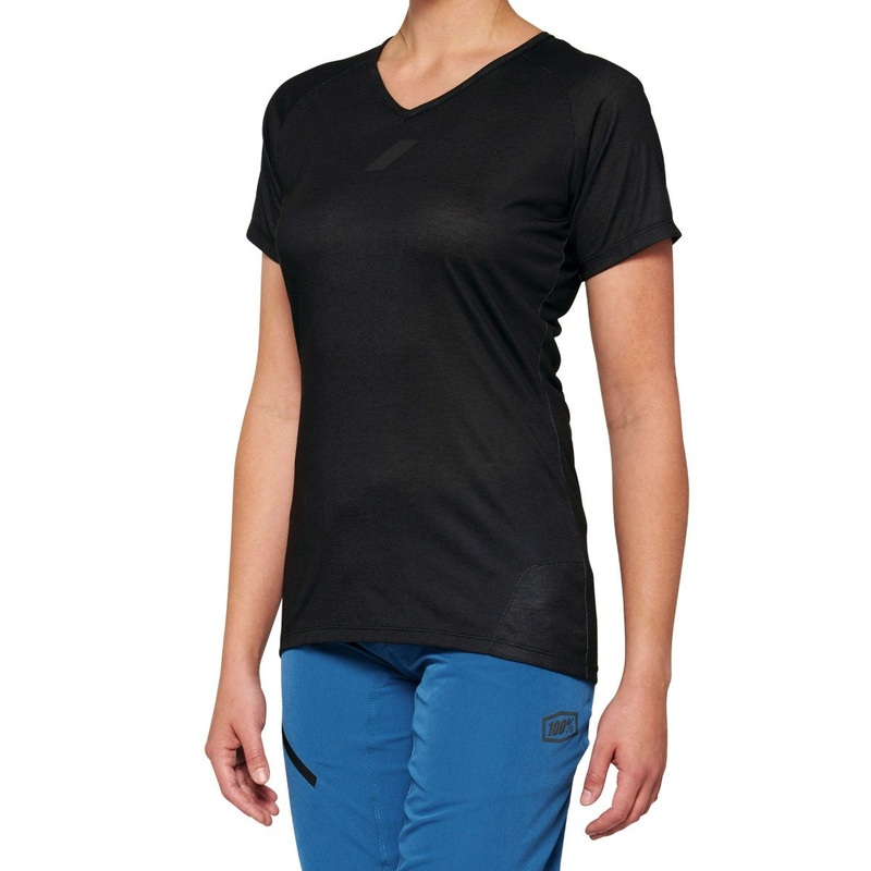 100% Airmatic Short Sleeve Women's Jersey Black