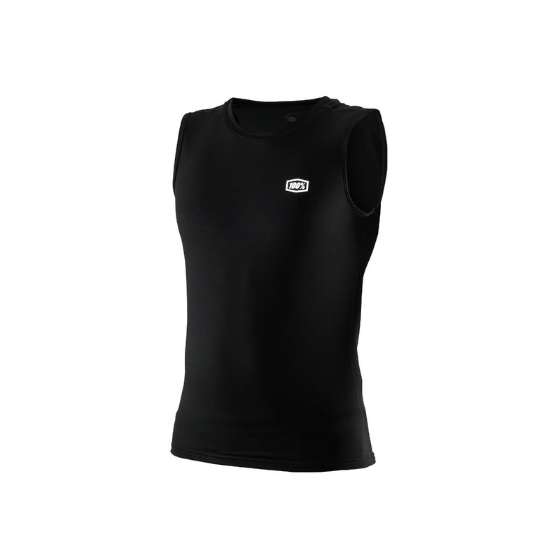 100% Basecamp Sleeveless Base Layer Black