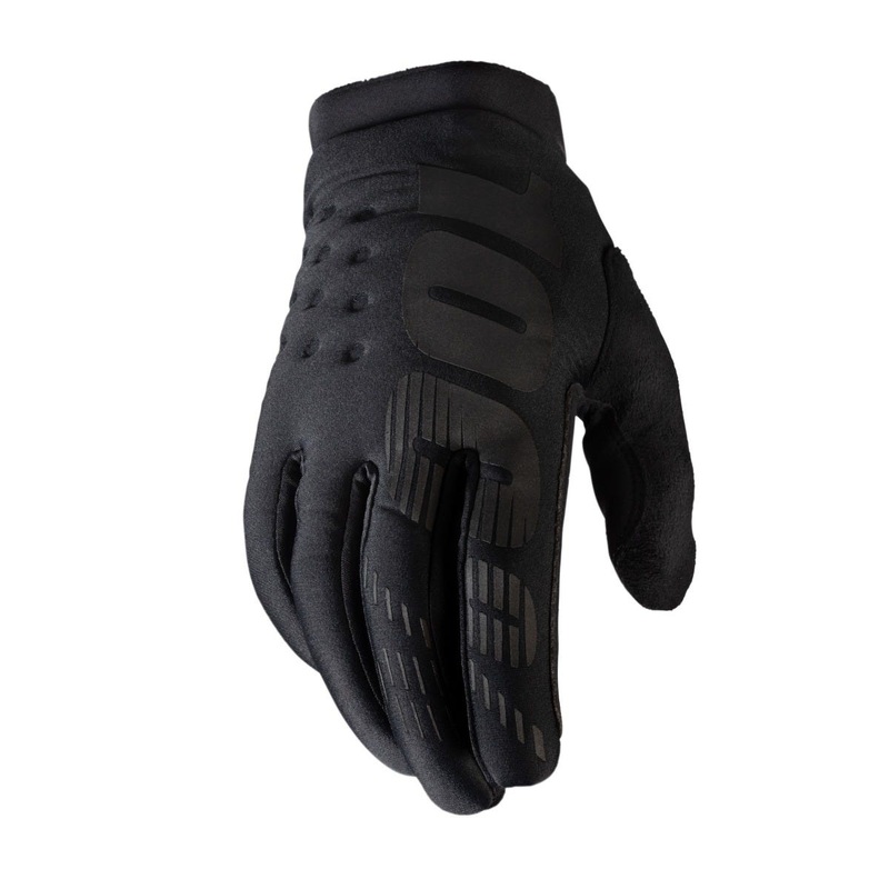 100% Brisker MTB Gloves Black
