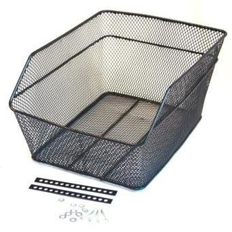 Compact Mesh Rear Basket Black