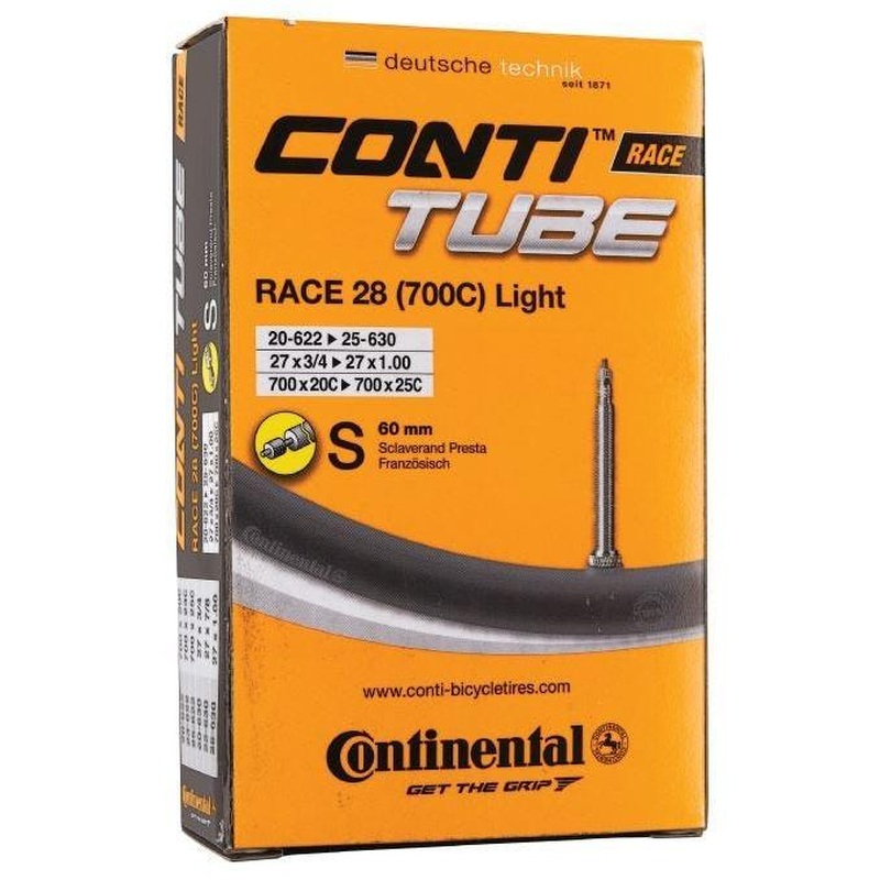 Continental Race Light Presta Valve Tube 700 x 18-25c 60mm
