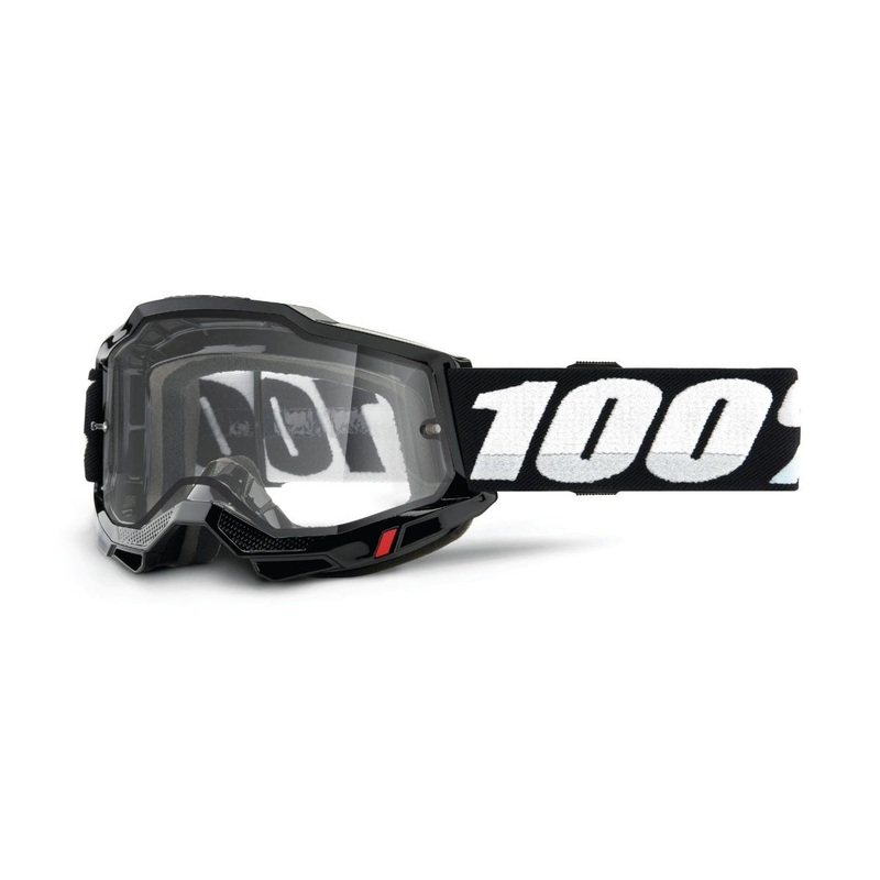 100% Accuri 2 Enduro MTB Goggles Black with Clear Lens