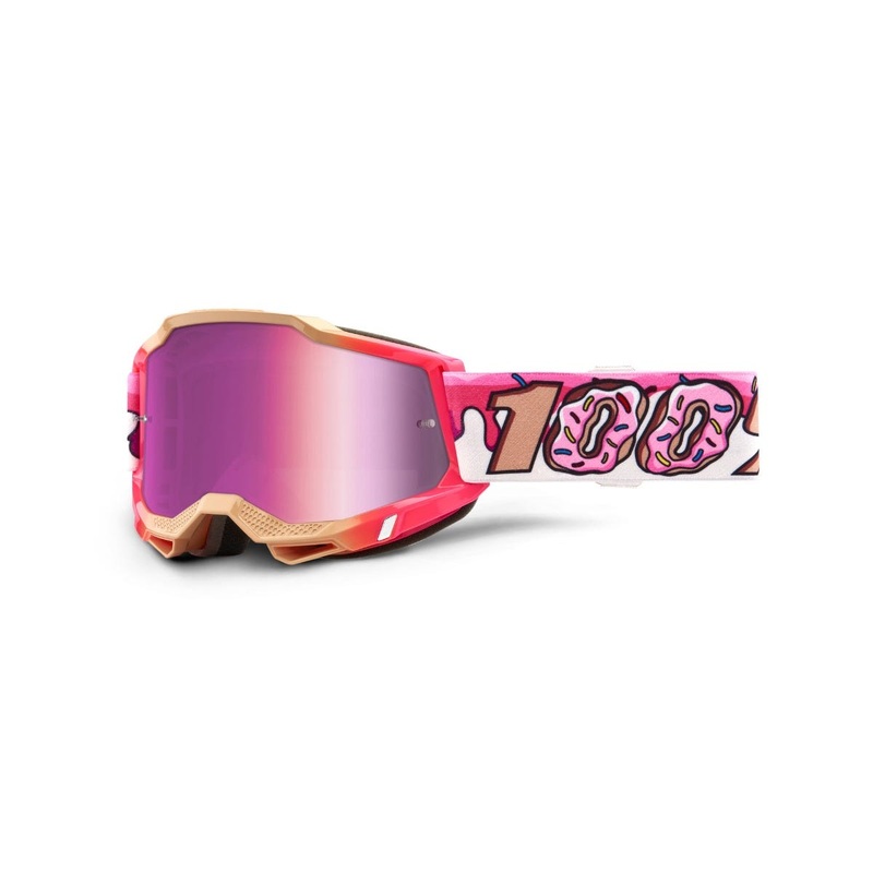 100% Accuri 2 Forecast Goggles Donut With Mirror Pink Lens