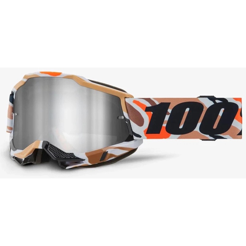 100% Accuri 2 Goggles Flea - Mirror Silver Lens