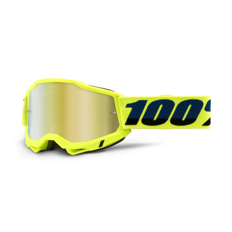 100% Accuri 2 Goggles Fluoro Yellow/ Gold Mirror Lens