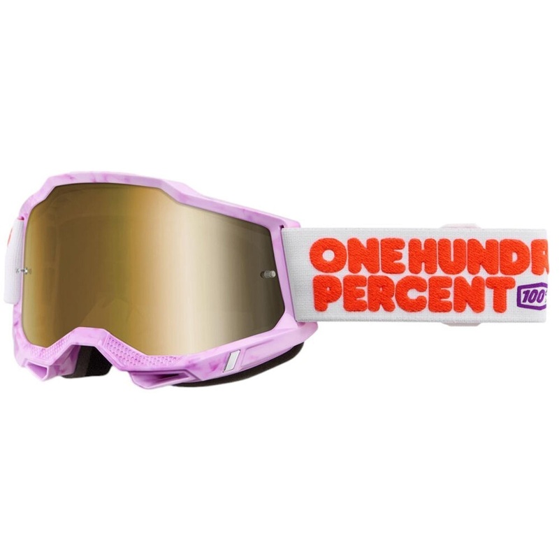 100% Accuri 2 Goggles Hundreds - True Gold Mirror Lens