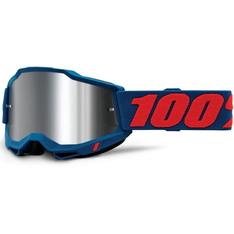 100% Accuri 2 Goggles Odeon - Mirror Silver Flash Lens