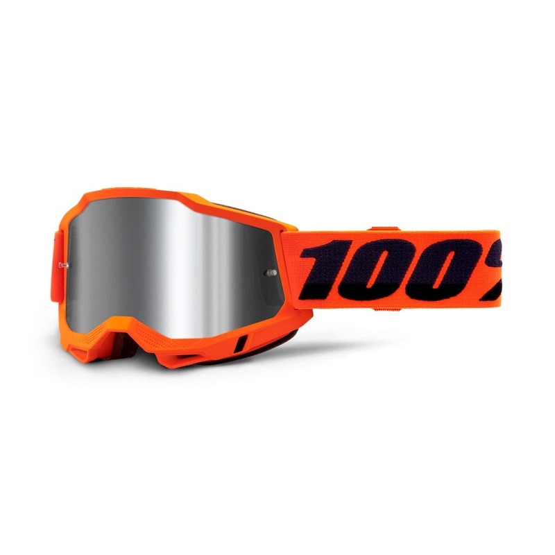 100% Accuri 2 Goggles Orange Mirror Silver Lens