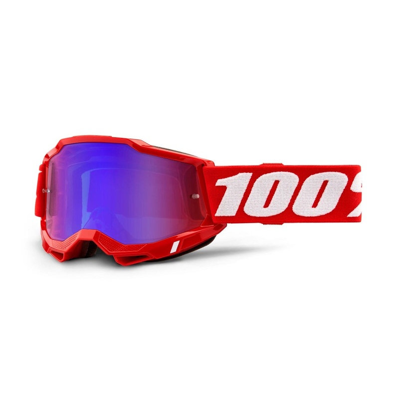 100% Accuri 2 Goggles Red Mirror Red/Blue Lens