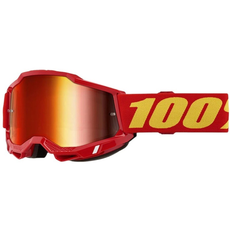100% Accuri 2 Goggles Red - Mirror Red Lens