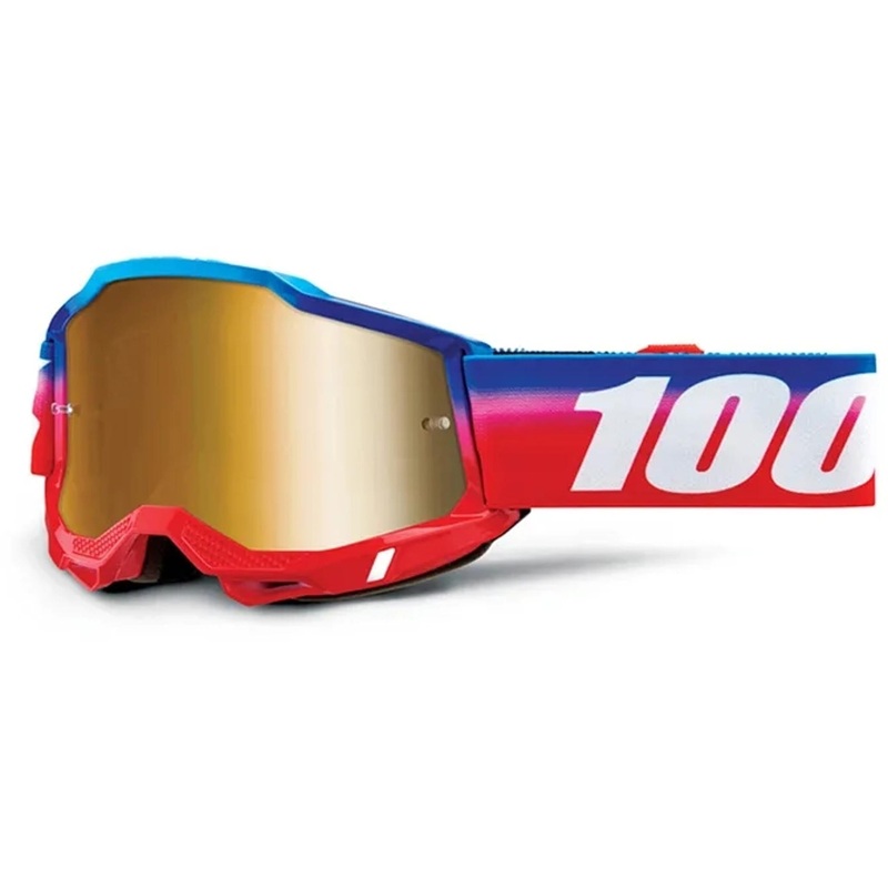 100% Accuri 2 Goggles Unity - True Gold Mirror Lens