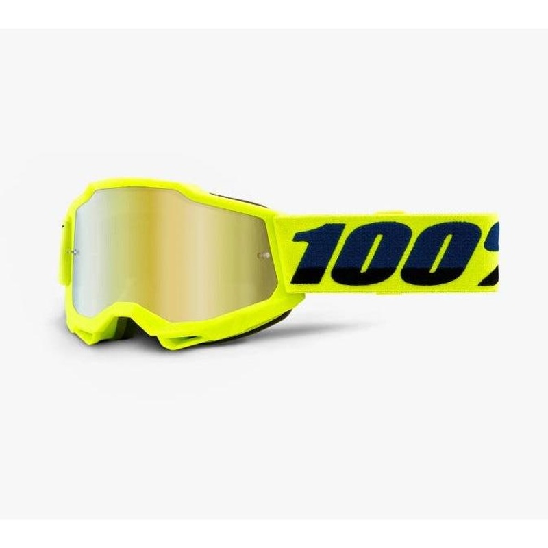 100% Accuri 2 Junior Goggles Fluo/Yellow/ Mirror Gold Lens