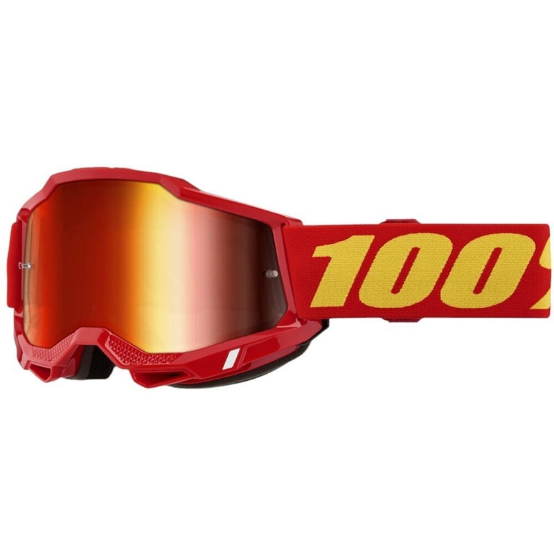 100% Accuri 2 Youth Goggles Red - Mirror Red Lens
