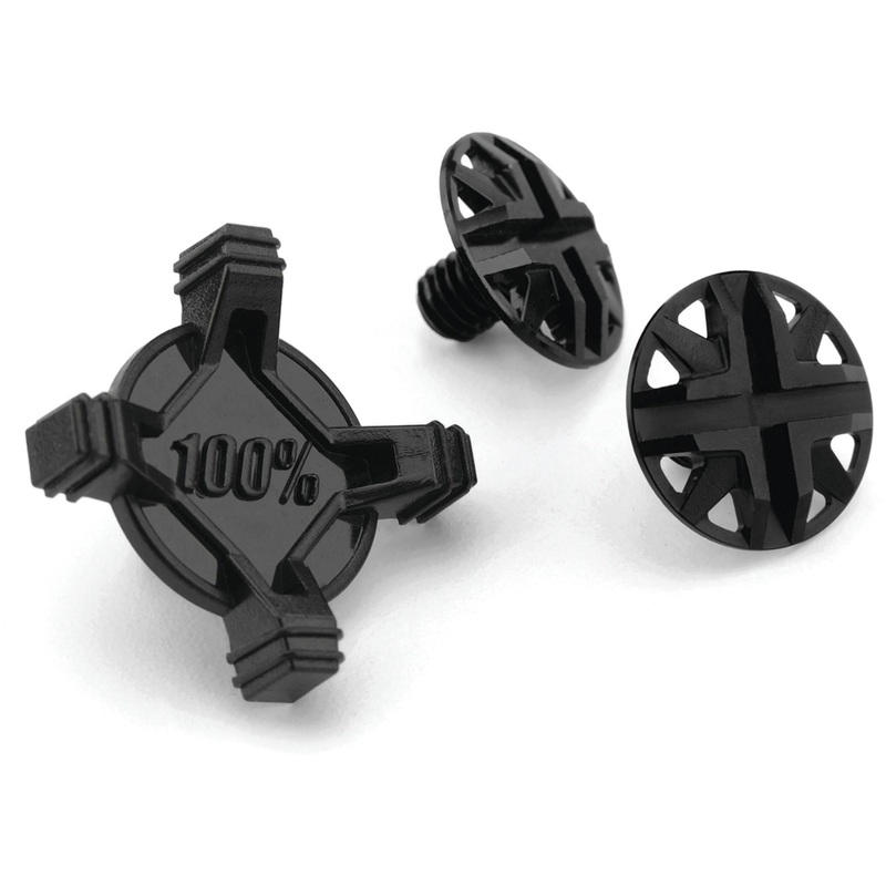 100% Aircraft Visor Screw Kit Black