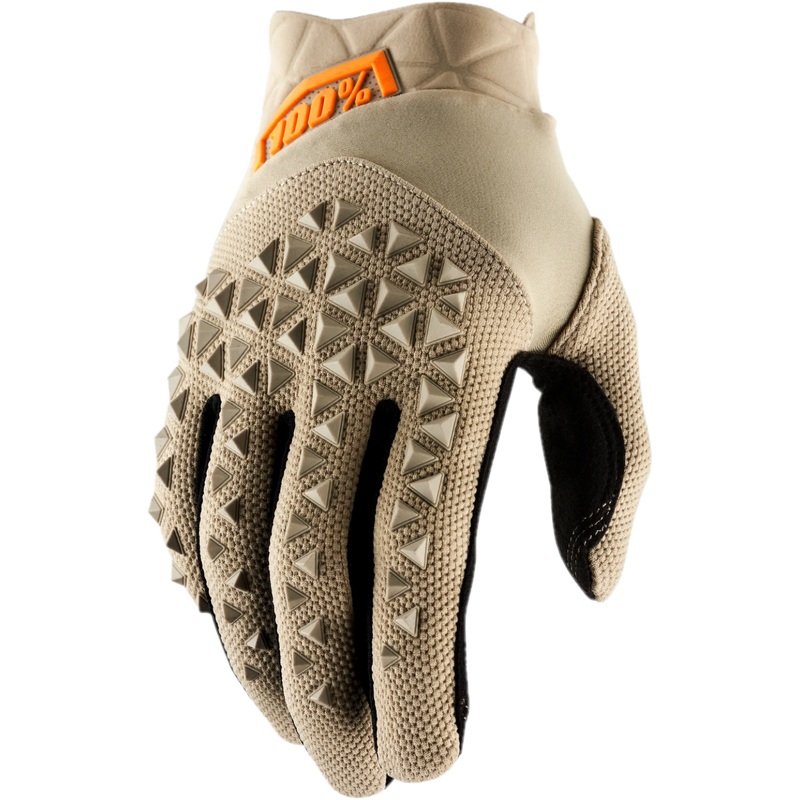 100% Airmatic Full Finger Gloves Sand