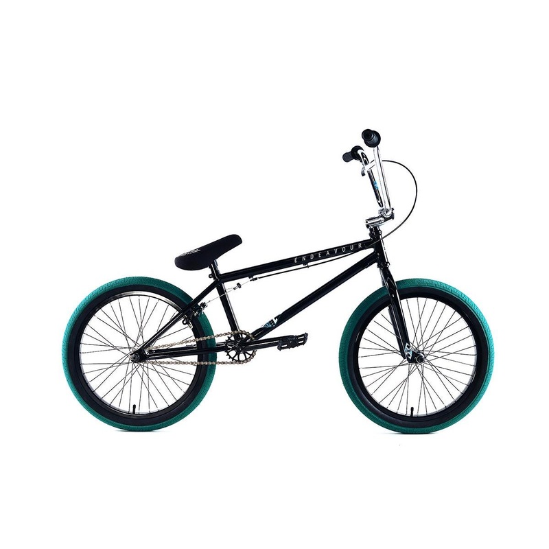 Colony Endeavour 21in BMX BikeGloss Black/Emerald (2017)