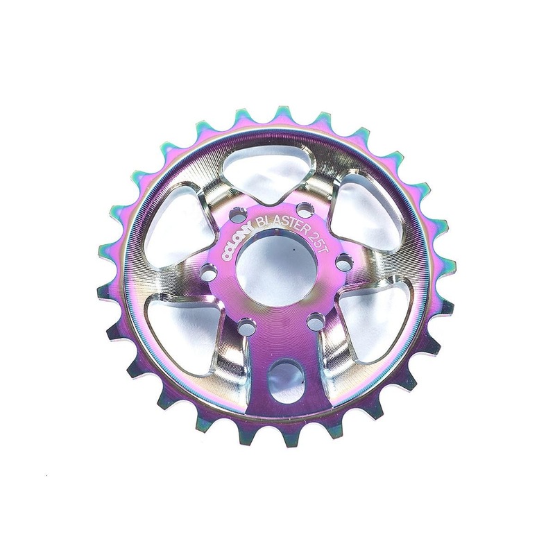 Colony Blaster 28T Sprocket Rainbow Oilslick