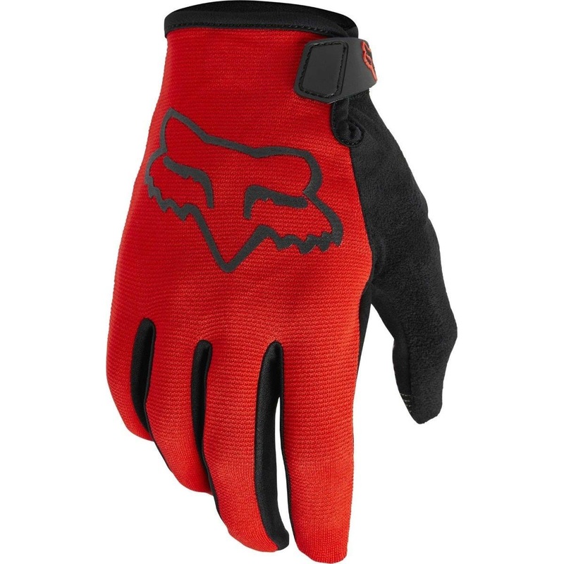 FOX Ranger Youth Full Finger Gloves Red