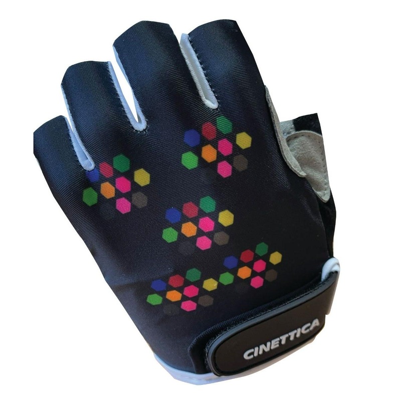 Cinettica Munch Youth Short Finger Gloves Coloured Hex Blue