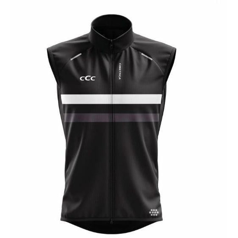 Cinettica Sprint Windproof Gilet Black