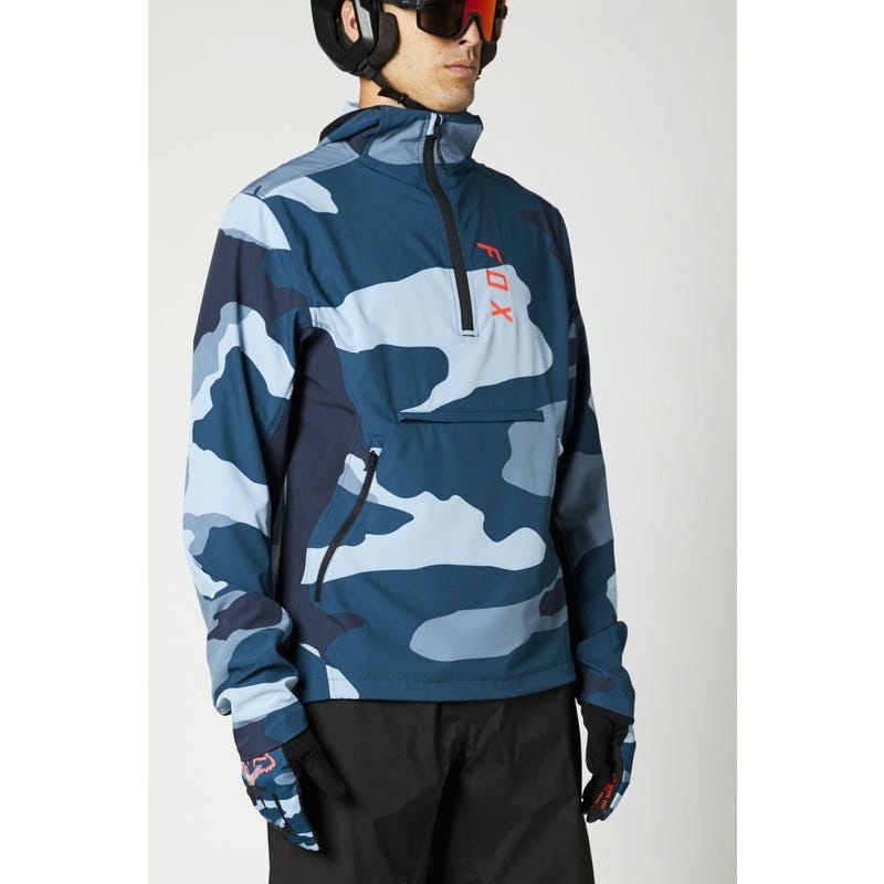 FOX Ranger Refuel Wind Pullover Blue Camo