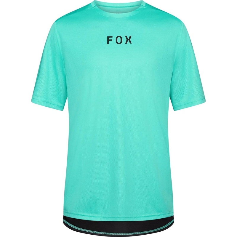 Fox Ranger Short Sleeve MTB Jersey Aqua 2025