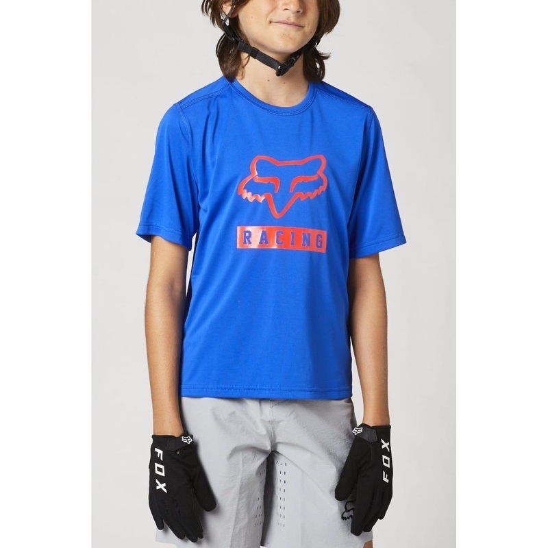 FOX Ranger Short Sleeve Youth Jersey Blue