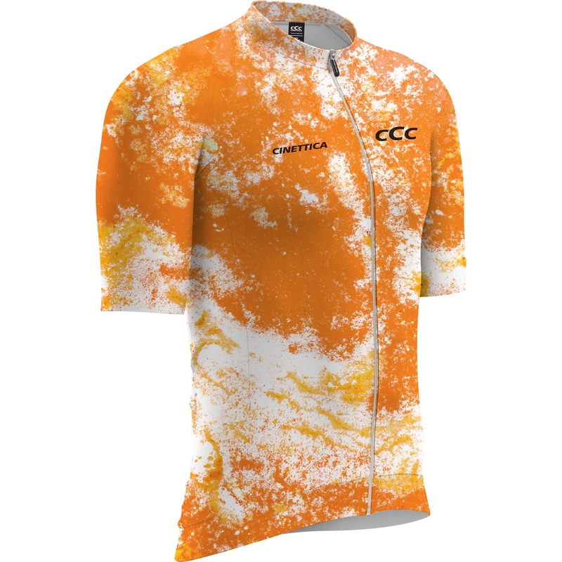 Cinettica Annee Short Sleeve Road Jersey Orange