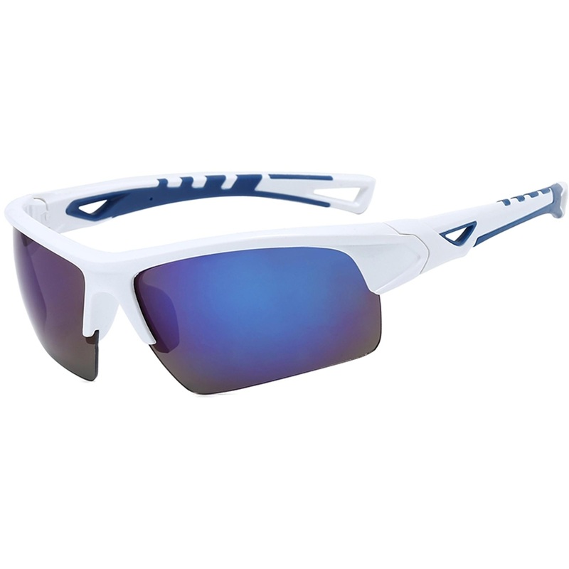 Cinettica C2 Polarised Sunglasses White - Blue Lens