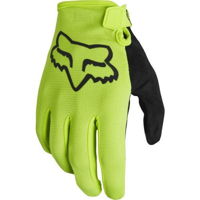 FOX Ranger Full Finger Youth Gloves Fluro Yellow