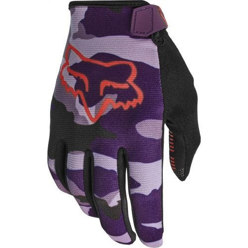 FOX Ranger Refuel Full Finger Women's Gloves Purple Camo