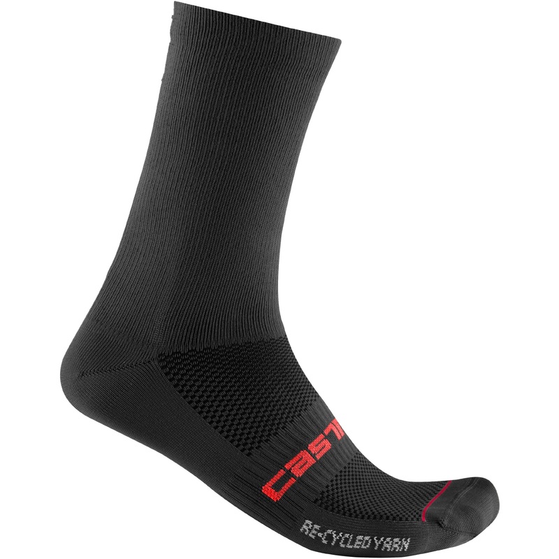 Castelli Re-Cycle Thermal 18 Socks 18cm Black