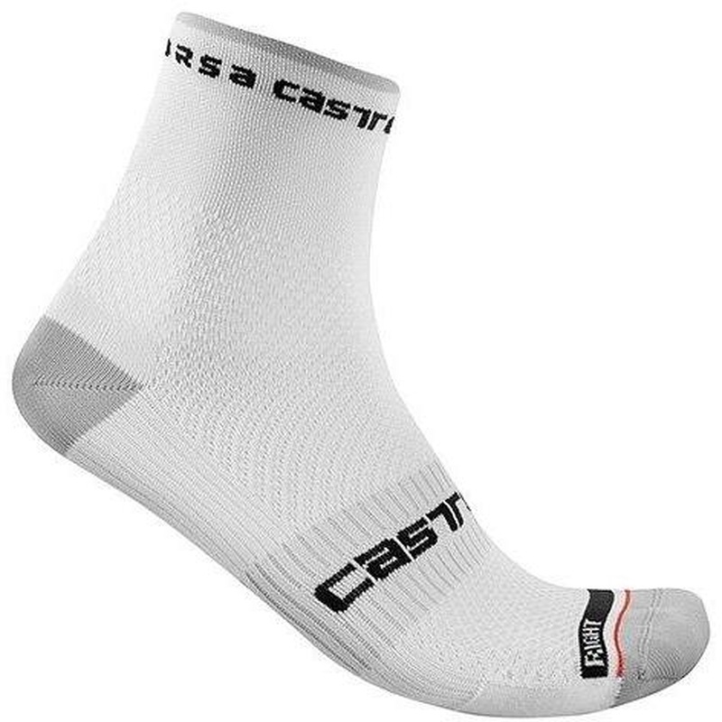 Castelli Rosso Corsa Pro 9 Socks White