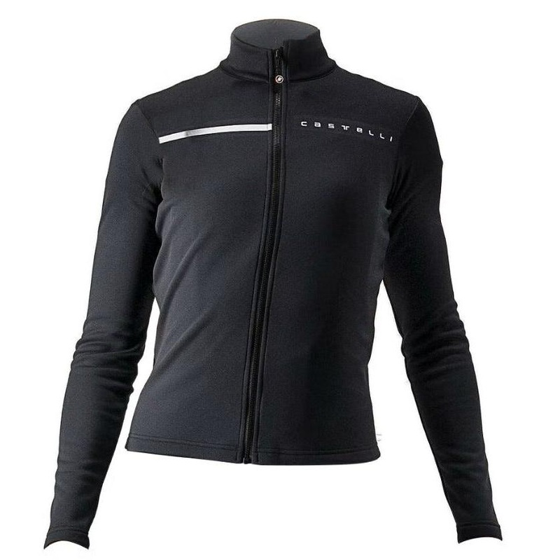 Castelli Sinergia 2 FZ Women's Long Sleeve Jersey Black White