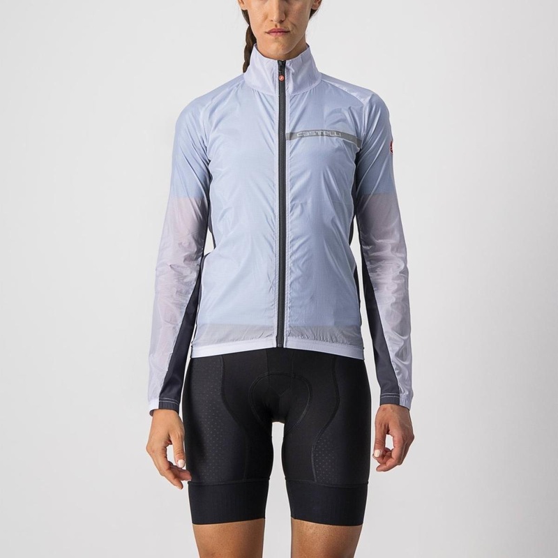 Castelli Squadra Stretch Wind Jacket Silver/Grey