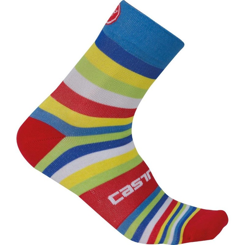 Castelli Striscia 13 Sock Blue/Multicolour