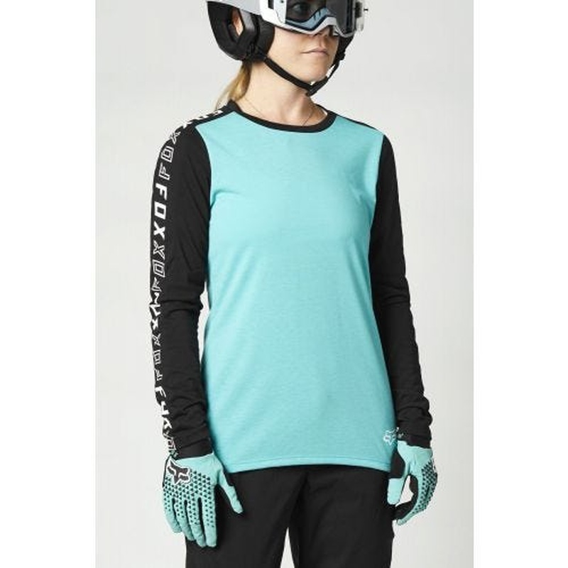 FOX Ranger DR Long Sleeve Women's Jersey Teal