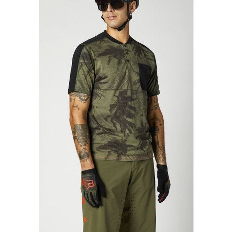 FOX Ranger DriRelease Short Sleeve Jersey Olive Green